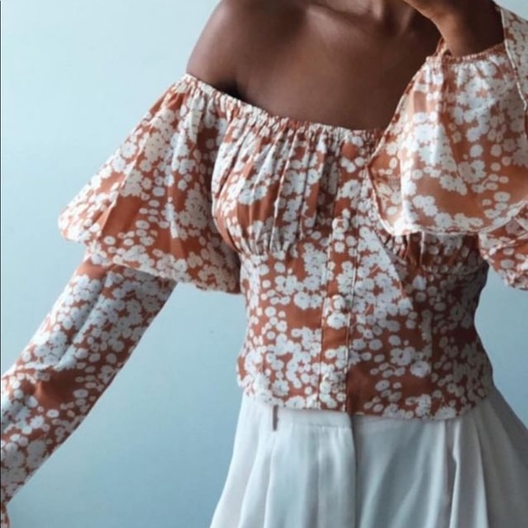 Sabo Skirt Floral Puff Sleeve Top - Picture 3 of 3